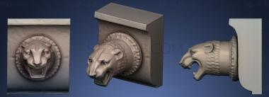 3D мадэль Фонтан с львиной головой (STL)